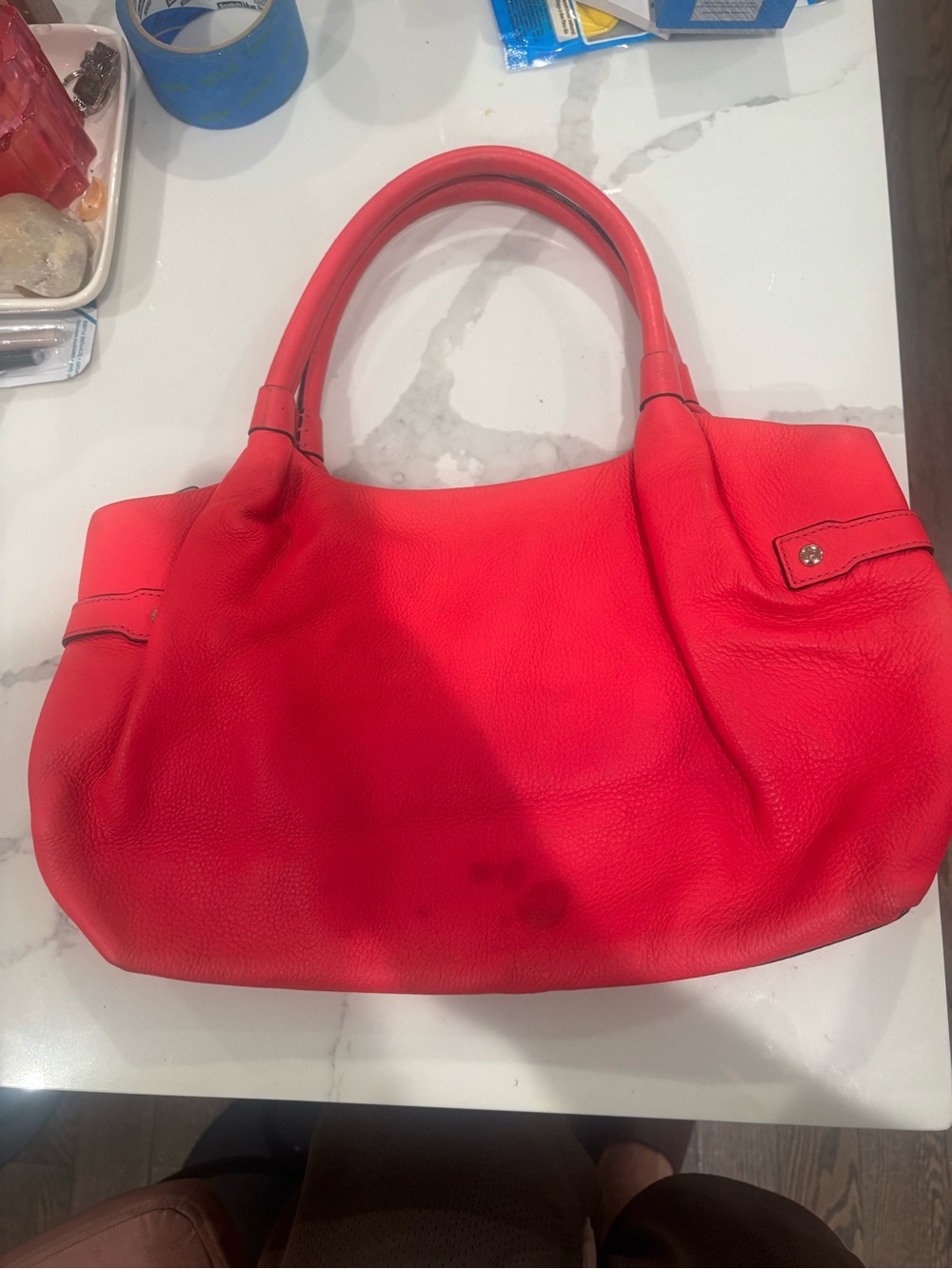 kate spade Red Leather Shoulder Bag